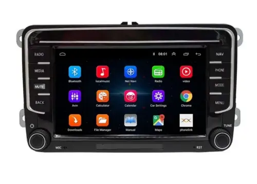 Navigatie Dedicata Volkswagen Caddy (2004-2021) cu Android – 2+32 GB – Quad Core Radio GPS USB Bluetooth Internet WiFi Display HD Waze Youtube | WAR Auto Navi 2